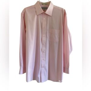 PAUL FREDRICK PINK DRESS SHIRT Size 17 - 34 Tailored Fit